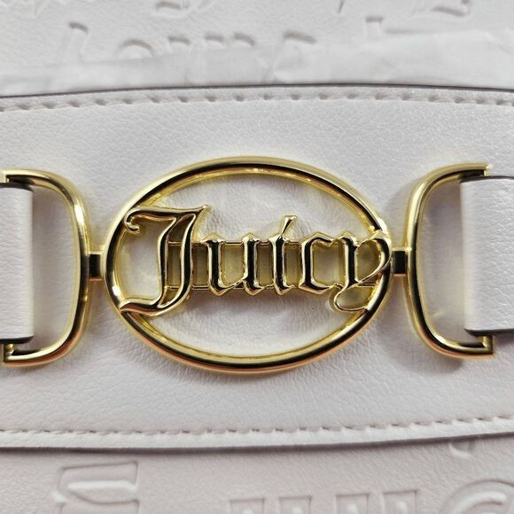 NWT {Juicy Couture} Logo Backpack {Deboss} Medallion White NWT - Picture 2 of 9